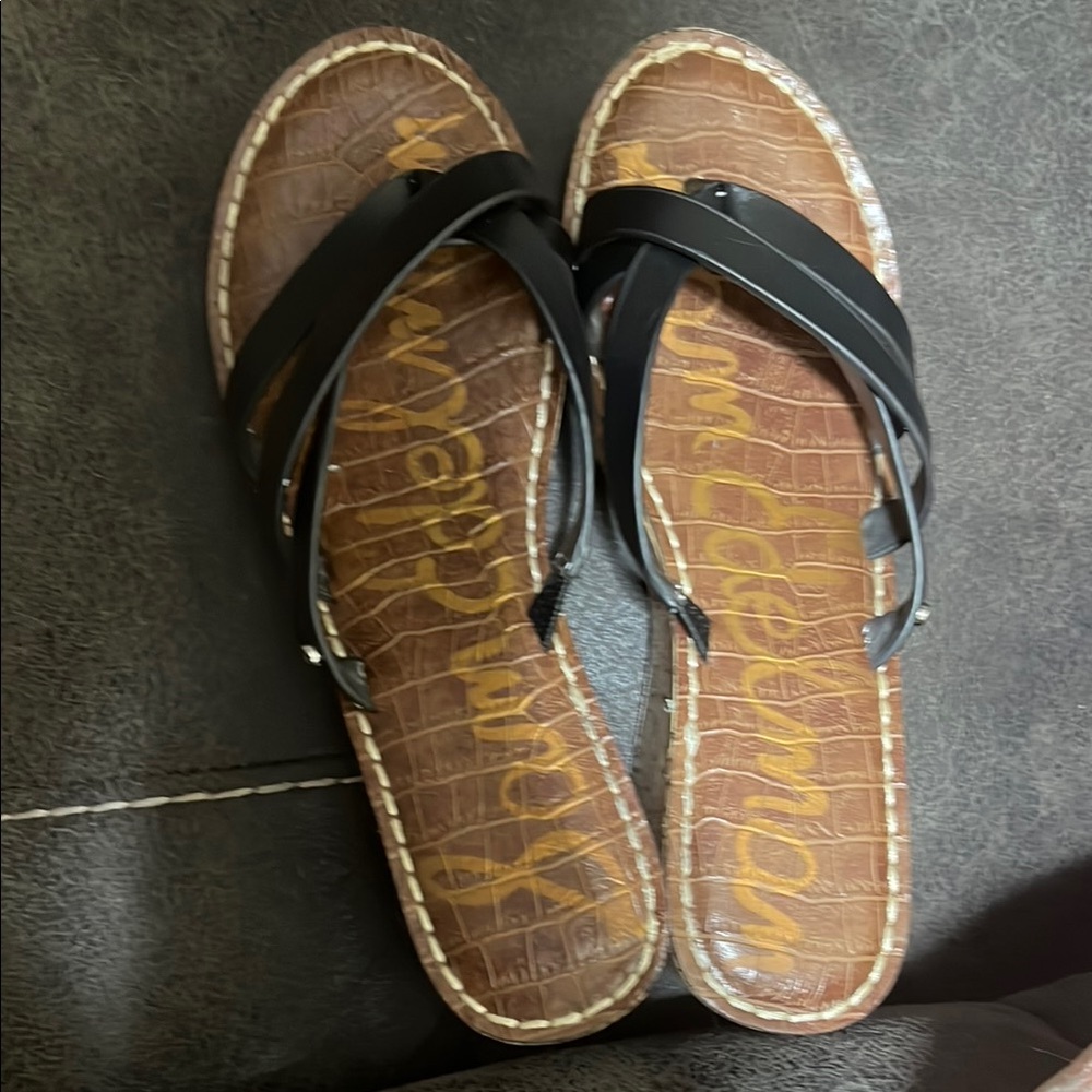 Sam Edelman Women's Black Leather Sandals